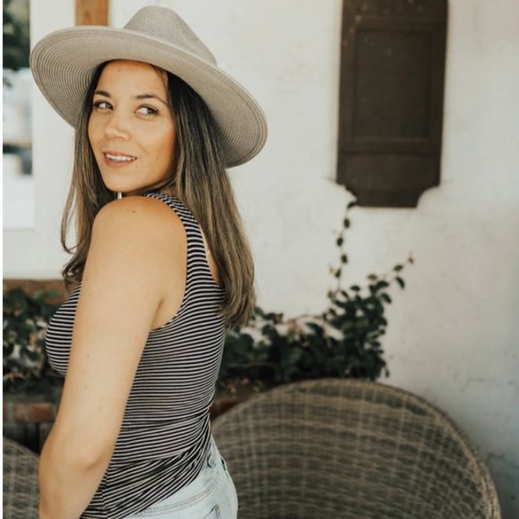 Carly Jean Los Angeles Rachel Tank Black and Ivory CJLA XL - Picture 3 of 9